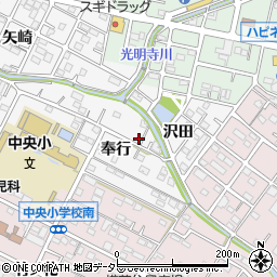 愛知県額田郡幸田町菱池奉行25周辺の地図