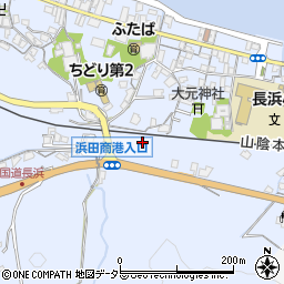 島根県浜田市長浜町中原周辺の地図
