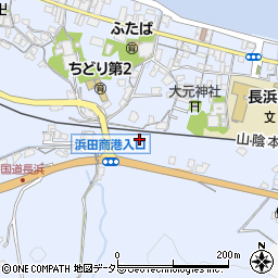 島根県浜田市長浜町（中原）周辺の地図