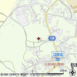 滋賀県甲賀市信楽町江田601周辺の地図