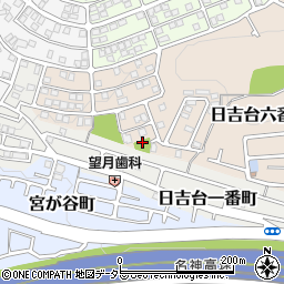 大阪府高槻市日吉台六番町34周辺の地図