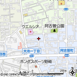 三重県鈴鹿市阿古曽町1-20周辺の地図