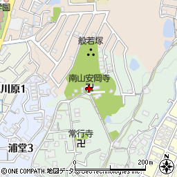 安岡寺周辺の地図