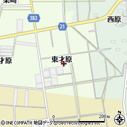愛知県豊川市足山田町東才原周辺の地図