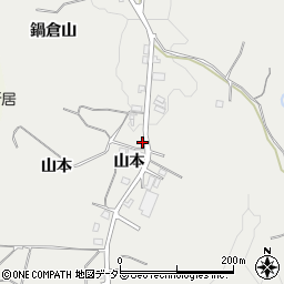 京都府宇治市白川（鍋倉山）周辺の地図