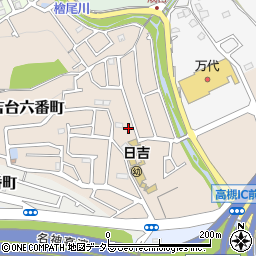 大阪府高槻市日吉台六番町61-4周辺の地図