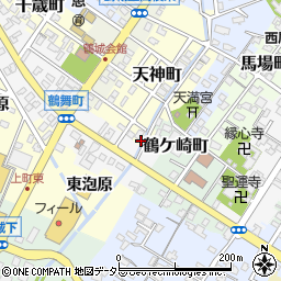 鶴舞橋周辺の地図