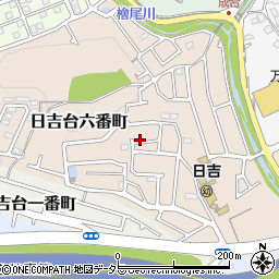 大阪府高槻市日吉台六番町13周辺の地図