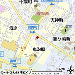 愛知県西尾市鶴舞町39周辺の地図