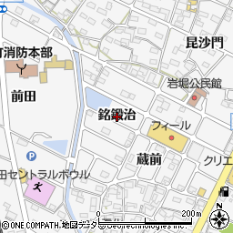 愛知県幸田町（額田郡）菱池（銘鍛治）周辺の地図