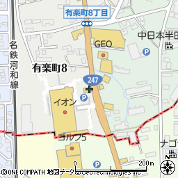 ガストイオン半田店周辺の地図