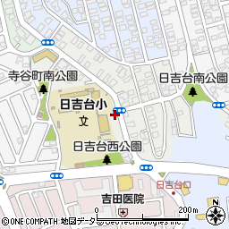 大阪府高槻市日吉台一番町周辺の地図