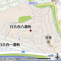 大阪府高槻市日吉台六番町13-7周辺の地図