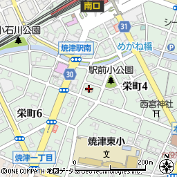 焼津北公会堂周辺の地図