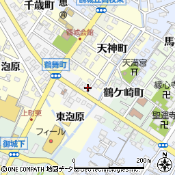 愛知県西尾市鶴舞町24-1周辺の地図