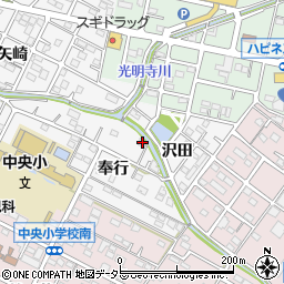 愛知県額田郡幸田町菱池奉行26周辺の地図