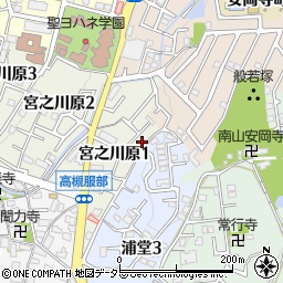 大阪府高槻市宮之川原1丁目10周辺の地図