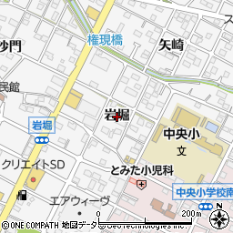 愛知県幸田町（額田郡）菱池（岩堀）周辺の地図