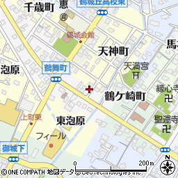 愛知県西尾市鶴舞町26周辺の地図
