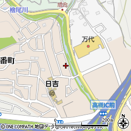大阪府高槻市日吉台六番町57-21周辺の地図