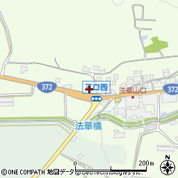 兵庫県加西市三口町周辺の地図