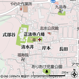 京都府八幡市八幡清水井77周辺の地図