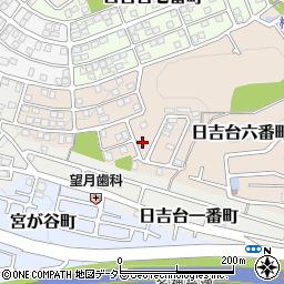 大阪府高槻市日吉台六番町32-8周辺の地図