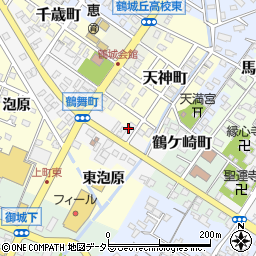 愛知県西尾市鶴舞町28周辺の地図