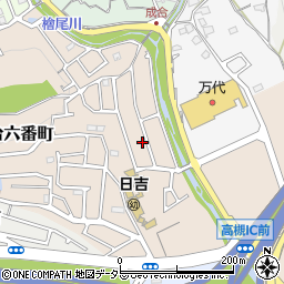 大阪府高槻市日吉台六番町58-35周辺の地図