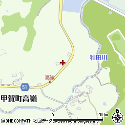 滋賀県甲賀市甲賀町高嶺484周辺の地図