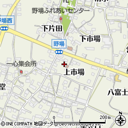愛知県額田郡幸田町野場上市場33周辺の地図