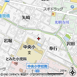 愛知県額田郡幸田町菱池奉行64周辺の地図