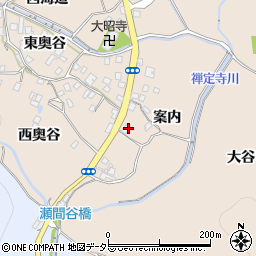 京都府綴喜郡宇治田原町禅定寺案内周辺の地図