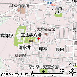 京都府八幡市八幡清水井78周辺の地図