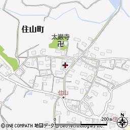 三重県亀山市住山町周辺の地図