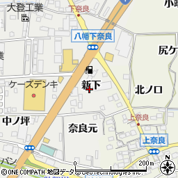 京都府八幡市下奈良新下周辺の地図