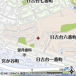 大阪府高槻市日吉台六番町32周辺の地図