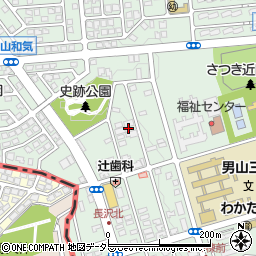 京都府八幡市男山長沢3周辺の地図