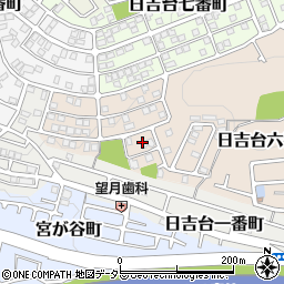 大阪府高槻市日吉台六番町35周辺の地図