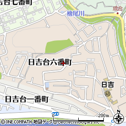 大阪府高槻市日吉台六番町24-10周辺の地図