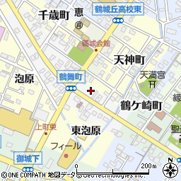 愛知県西尾市鶴舞町40周辺の地図