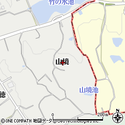 愛知県常滑市樽水山境周辺の地図