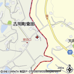 兵庫県三木市吉川町東田880周辺の地図