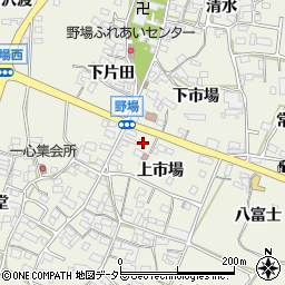 愛知県額田郡幸田町野場上市場3周辺の地図
