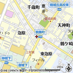 愛知県西尾市鶴舞町57周辺の地図
