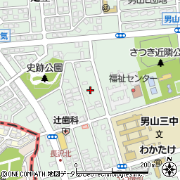 京都府八幡市男山長沢2周辺の地図