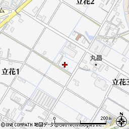 静岡県藤枝市立花周辺の地図