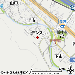 愛知県豊川市長沢町（デンス）周辺の地図