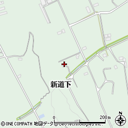 愛知県豊川市上長山町新道下周辺の地図