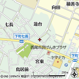 愛知県西尾市下町宮東81周辺の地図